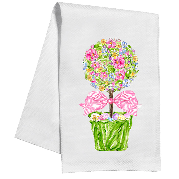 Easter Topiary Hand Towel