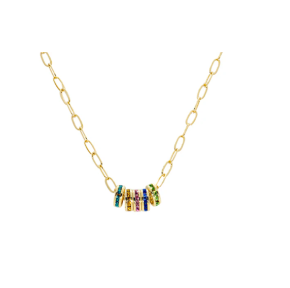 Mini Gold Birthstone Charm