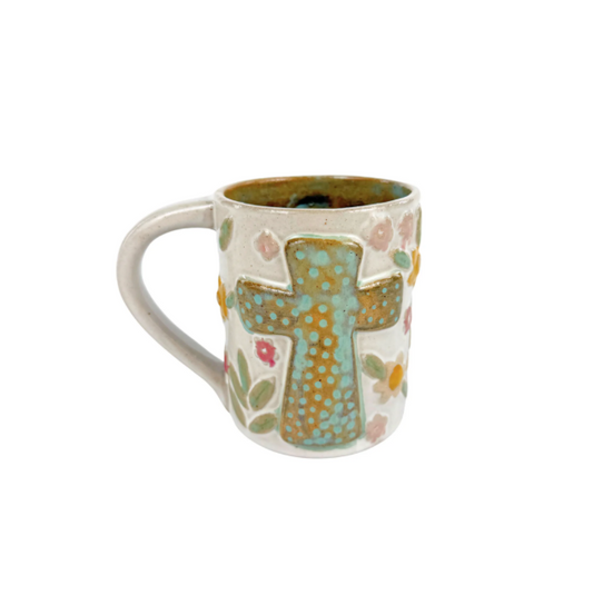 GH Mug - Cross and Flowers