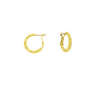 Gold Birthstone Hoop Earrings