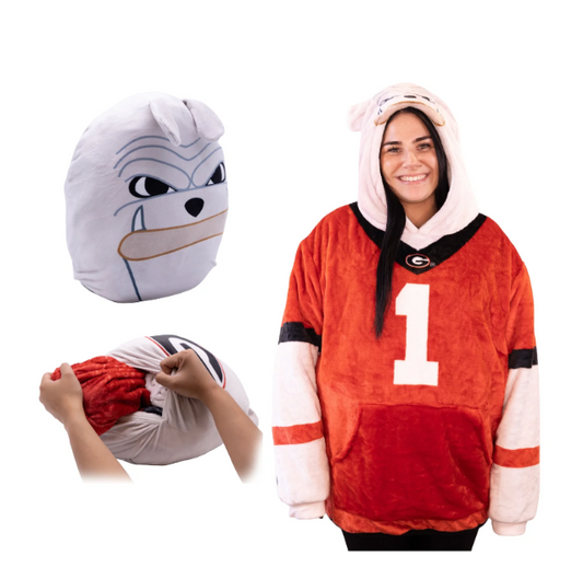 UGA Blanket Hoodie Snugible
