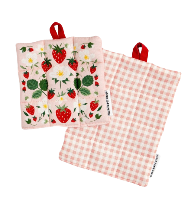 Fruit Patterned Potholder Set