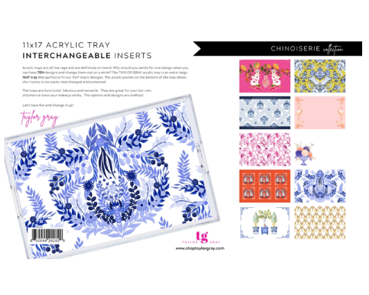 Interchangeable Serving Tray Inserts