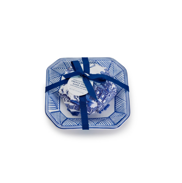 Blue and White Soap w/ Tray