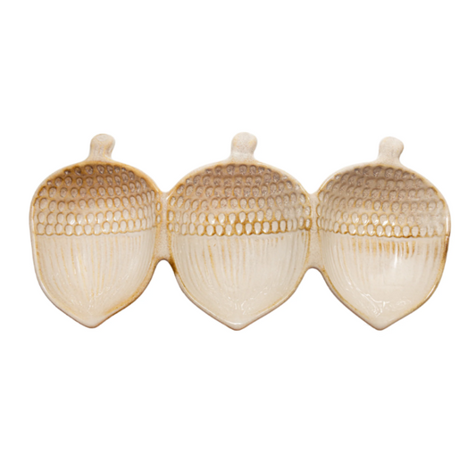 Acorn 3 Section Dish