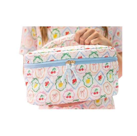 Fruit Cocktail Quilted Cosmetic Bag