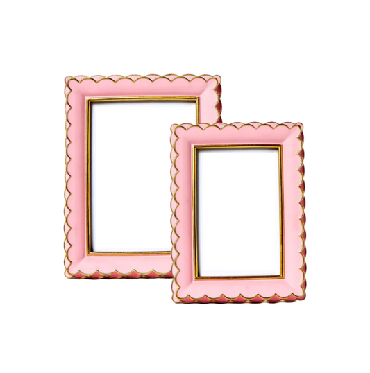 Pink Scalloped Frames