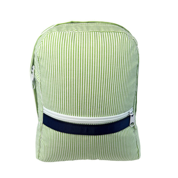 Small Seersucker Backpack