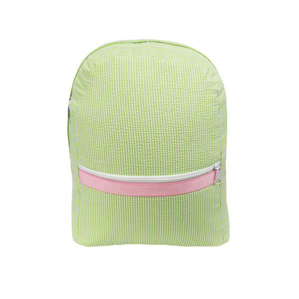 Small Seersucker Backpack