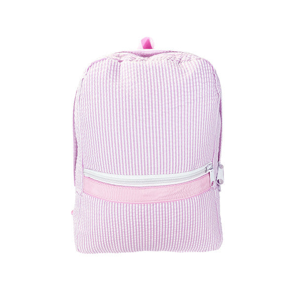 Small Seersucker Backpack