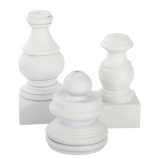 Wooden Finial Base