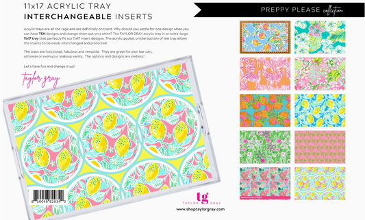 Interchangeable Serving Tray Inserts