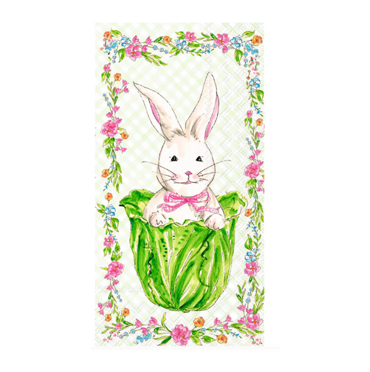 Cabbage Bunny Guest Napkin