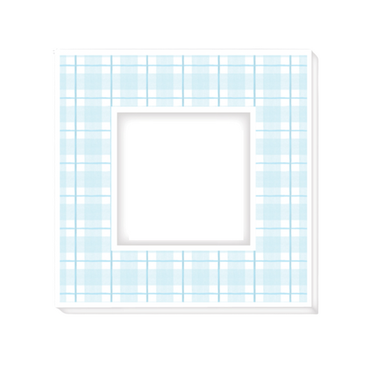 Light Blue Plaid Frame (4x4)