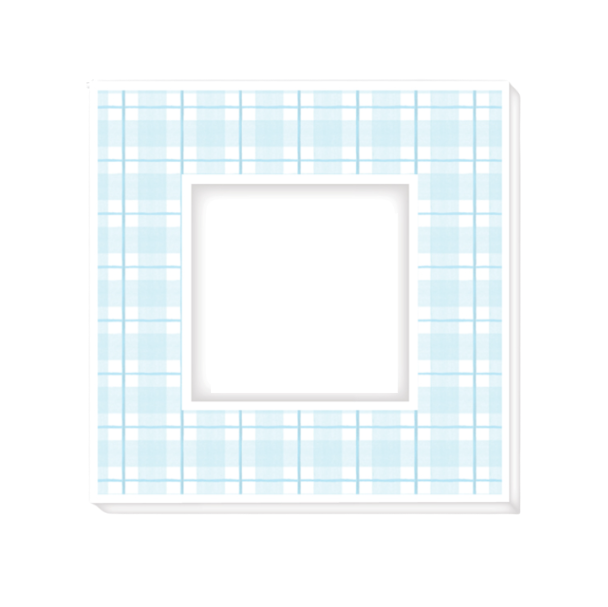 Light Blue Plaid Frame (4x4)