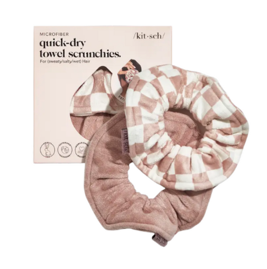 Kitsch Quick Dry Towel Scrunchies (2)