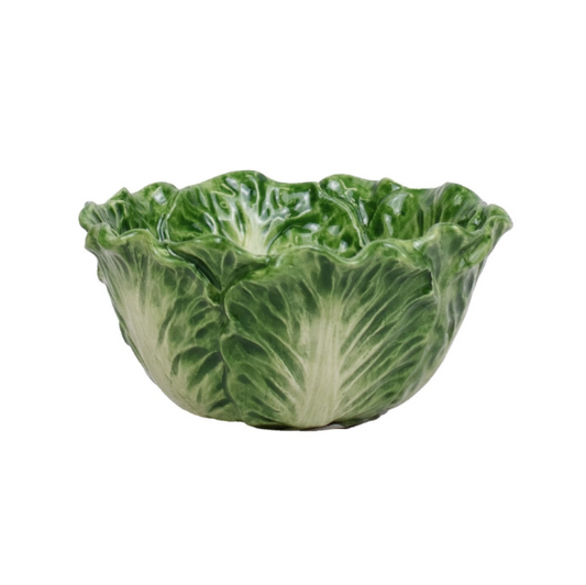 Small Green Cabbage Serving Bowl