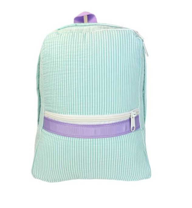 Small Seersucker Backpack