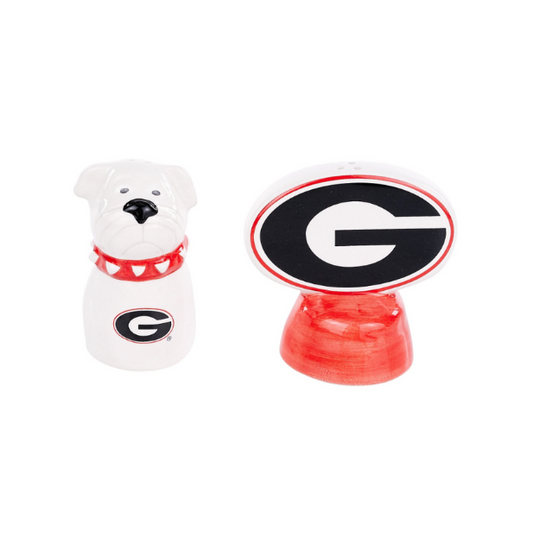 UGA Salt and Pepper Shakers