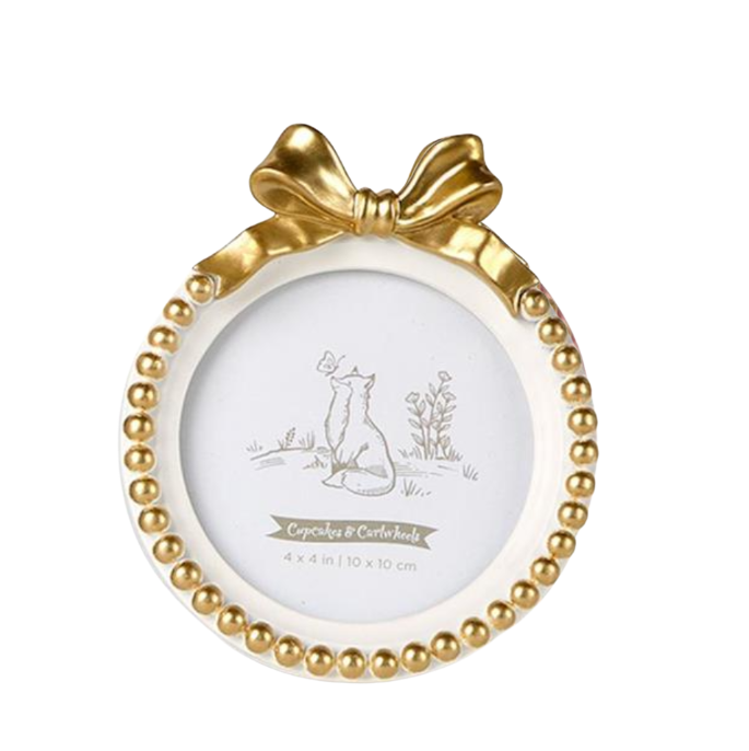 Round Frame with Bow