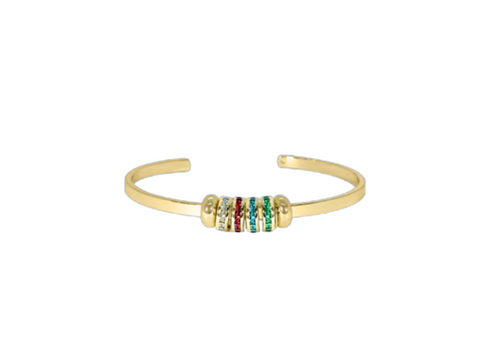 Birthstone Bangle Bracelet
