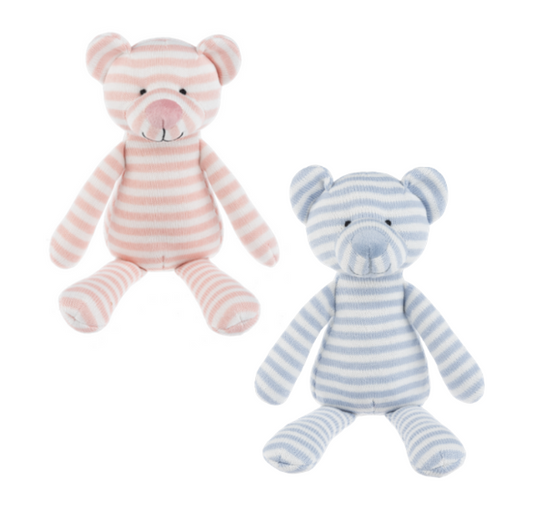 Knit Striped Bear