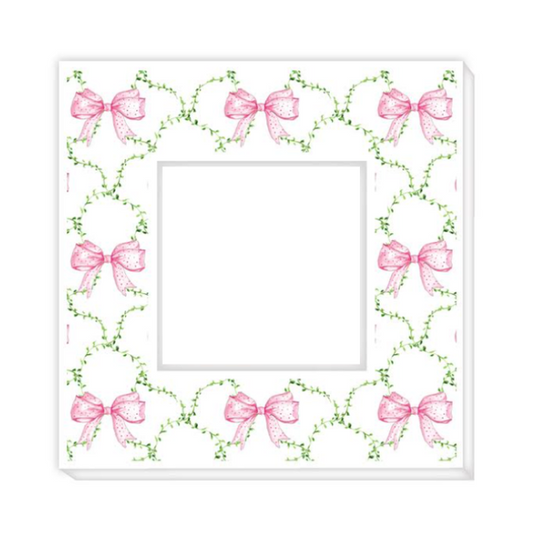 Pink Bow Trellis Frame (4x4)