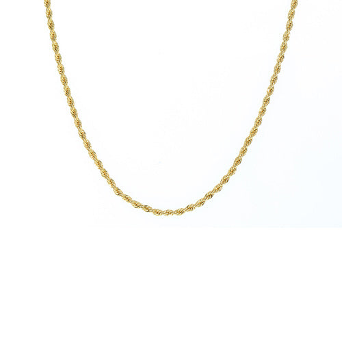 Thin Rope Birthstone Chain