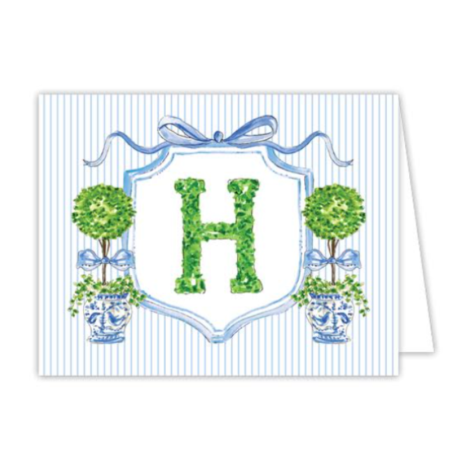 Boxwood Topiary Folded Note Cards