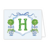 Boxwood Topiary Folded Note Cards