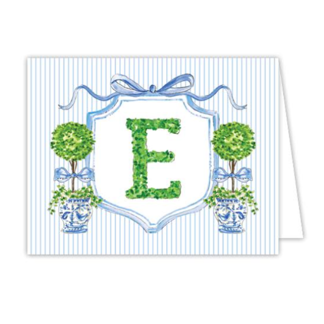 Boxwood Topiary Folded Note Cards