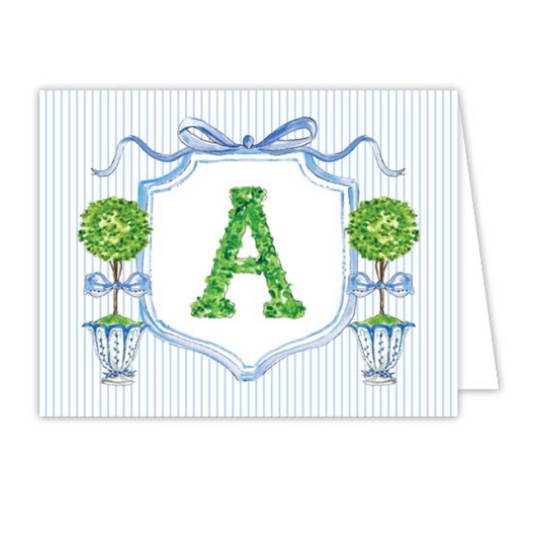 Boxwood Topiary Folded Note Cards