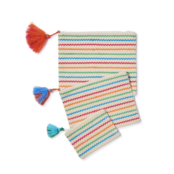 Colorful Ric-Rac Pouches
