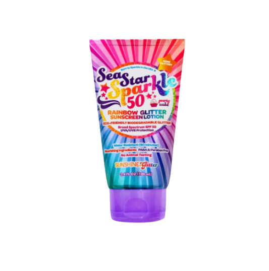 Rainbow Glitter Sunscreen
