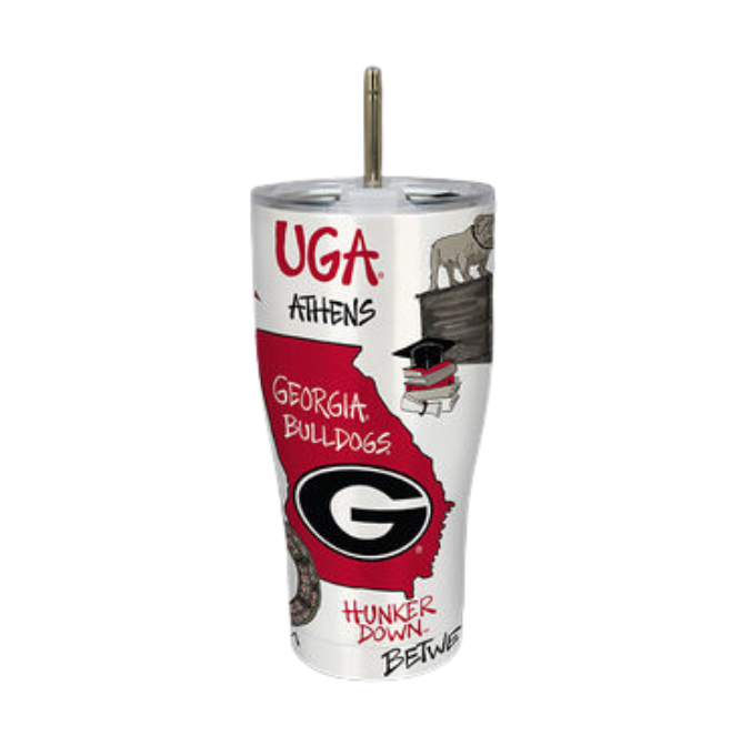 UGA- Metal Tumbler