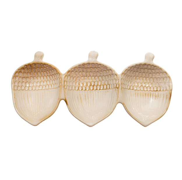 Acorn 3 Section Dish