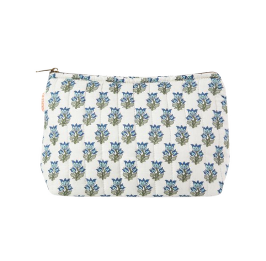 Block Print Cosmetic Bag