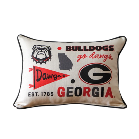 UGA Icon Pillow