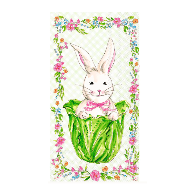Cabbage Bunny Guest Napkin