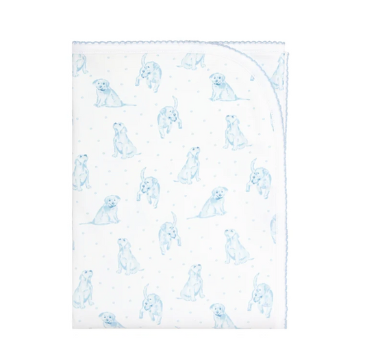 Blue Puppy Blanket