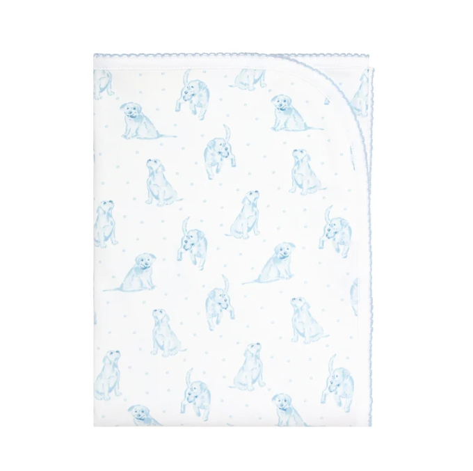 Blue Puppy Blanket