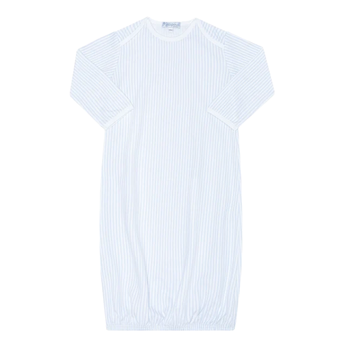 Blue Stripe Baby Gown