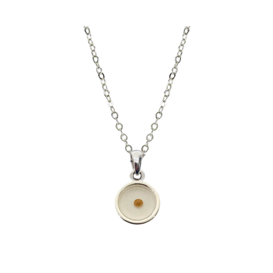 Mustard Seed Circle Necklace