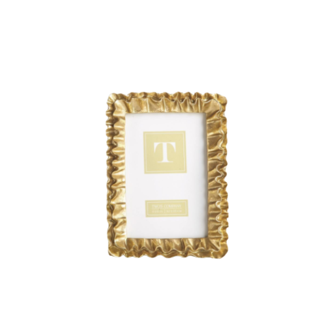 Gold Ruffle Frame