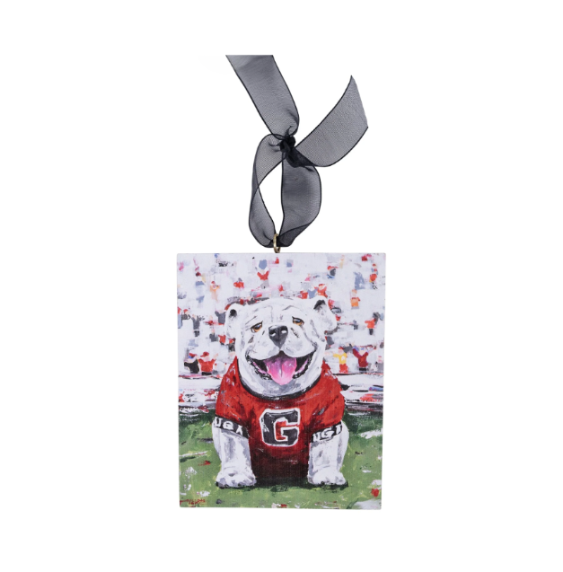 Bulldog Wooden Ornament