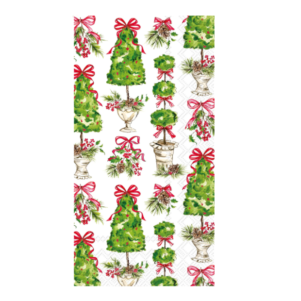 Holiday Topiary Guest Napkins