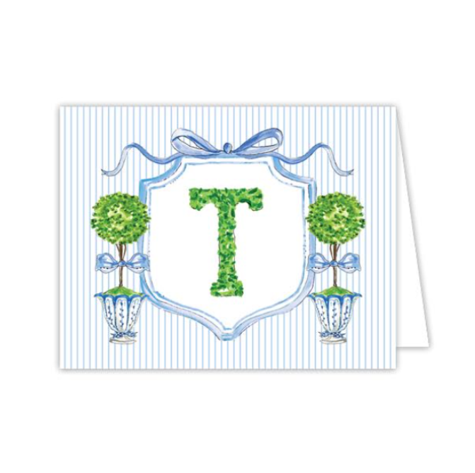 Boxwood Topiary Folded Note Cards