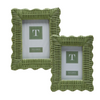 Green Wicker Picture Frames