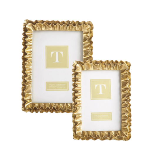 Gold Ruffle Frame