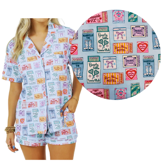 Traveling Matchbook PJ Set